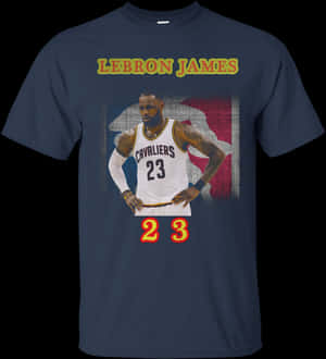 Le Bron James Cavaliers T Shirt Design PNG image with transparent background