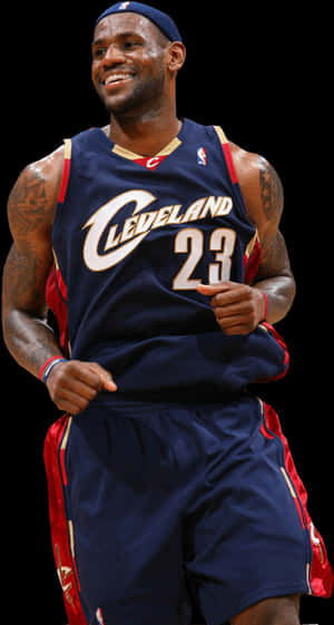 Le Bron James Cleveland Cavaliers Uniform PNG image with transparent background