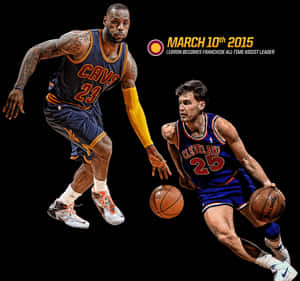 Le Bron James Franchise Assist Leader Celebration PNG image with transparent background