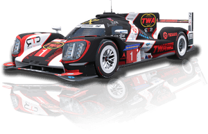Le Mans Prototype Racing Car PNG image with transparent background