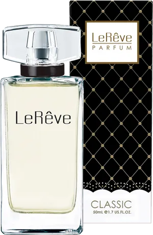 Le Reve Classic Perfume Bottle PNG Image