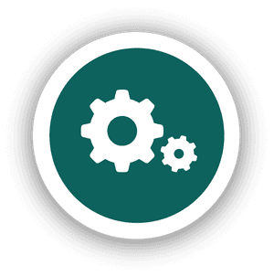 Leadership Concept Gears Symbol PNG image with transparent background