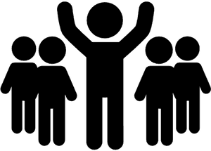 Leadership Icon Leaderand Team PNG image with transparent background