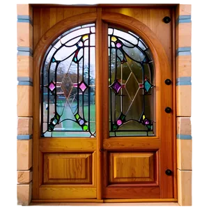 Leadlight Door Design Png Ars41 PNG Image