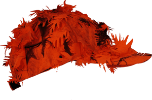Blaze Orange Front Face Mask Cap Hat 3d Leafy For Safe - Tree, HD Png Download PNG with transparent background