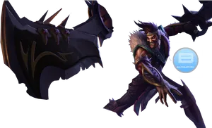 Leagueof Legends Champion Draven PNG Image