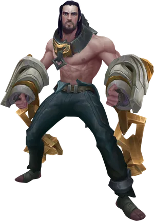 Leagueof Legends Champion Sivir Companion PNG Image