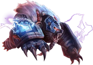 Leagueof Legends Volibear Thundering Smite PNG Image