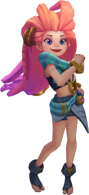 Leagueof Legends Zoe Character PNG Image