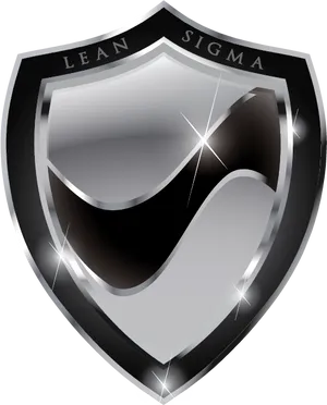 Lean Sigma Shield Emblem PNG Image