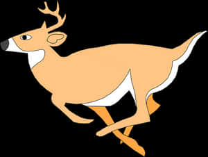 Leaping Deer Vector Illustration PNG image with transparent background