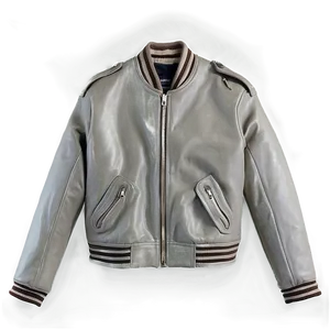 Leather Bomber Jacket Png Yfn82 PNG Image