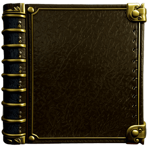 Leather Book Cover PNG 06252024 PNG with transparent background