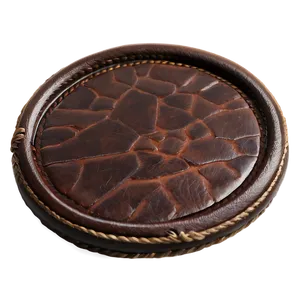 Leather Coaster Circle Png 64 PNG Image