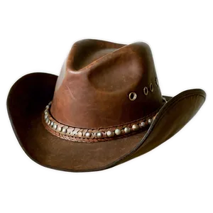 Leather Cowboy Hat Transparent Png Hnt81 PNG Image