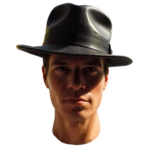 Leather Fedora Hat Png 06262024 PNG Image