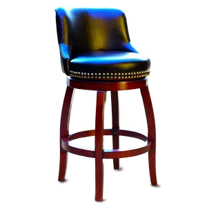 Leather Swivel Barstool Png Otb89 PNG Image