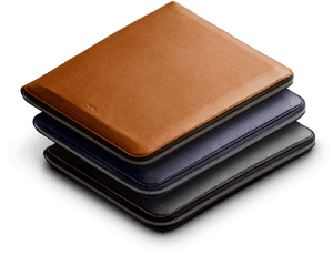 Leather Wallets Stacked Display PNG image with transparent background