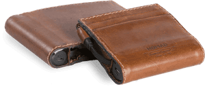 Leather Walletwith Portable Charger PNG image with transparent background