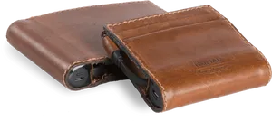 Leather Walletwith Portable Charger PNG Image