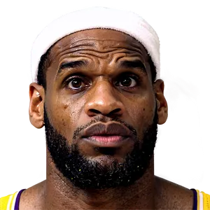 Lebron James Face Close-up Png 19 PNG Image