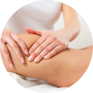 Leg Massage Therapy Session PNG Image