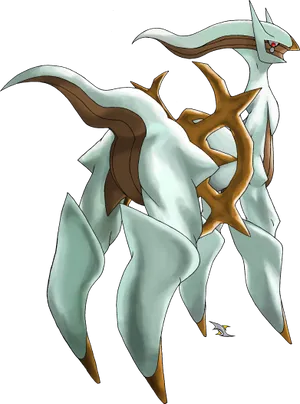 Legendary Pokemon Arceus Artwork PNG Image