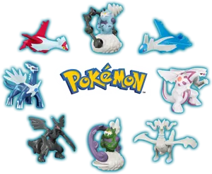 Legendary Pokemon Collection PNG Image