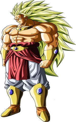 Legendary Super Saiyan Broly Illustration.png PNG Image