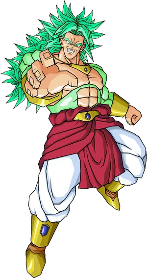 Legendary Super Saiyan Broly Illustration.png PNG Image