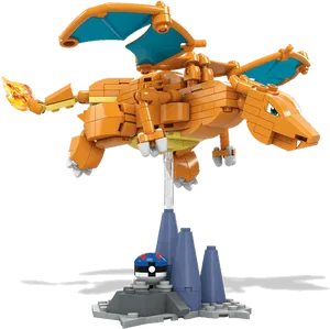 Lego Charizard Model PNG Image