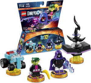 Lego Dimensions Teen Titans Go Pack PNG Image