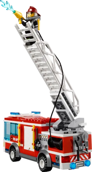 Lego Firefighter Action Fire Truck PNG Image