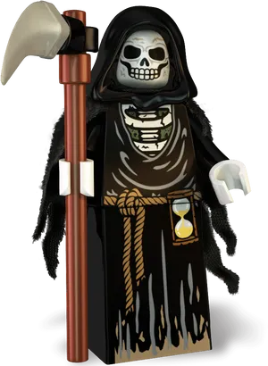 Lego Grim Reaper Figure PNG Image