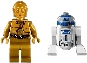 #starwars #friends #toys #robots #c3po #r2d2 - Lego Minifiguren Star Wars 9494, HD Png Download PNG