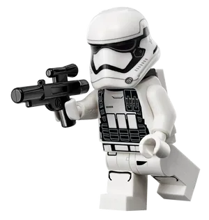 Lego Stormtrooper Action Pose PNG Image