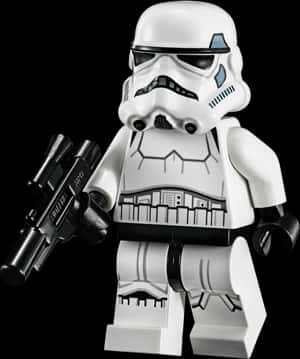Lego Stormtrooper Portrait PNG image with transparent background