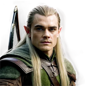 Legolas Greenleaf Portrait Png Ulq PNG Image