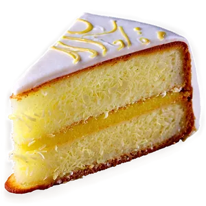 Lemon Cake Slice Png 34 PNG Image