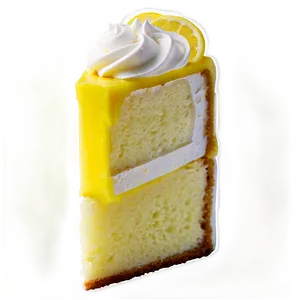 Lemon Cake Slice Png Frd PNG Image