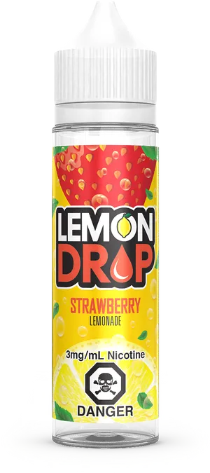 Lemon Drop Strawberry Lemonade Vape Juice PNG Image