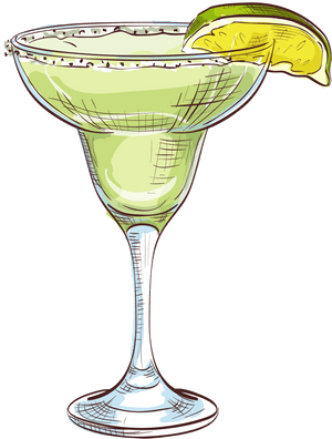 Transparent Martini Glass Clipart - Transparent Background Margarita Clipart, HD Png Download PNG image with transparent background