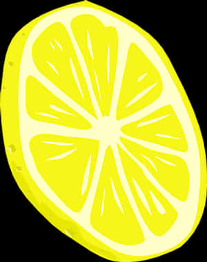 Lemon Slice Illustration PNG image with transparent background