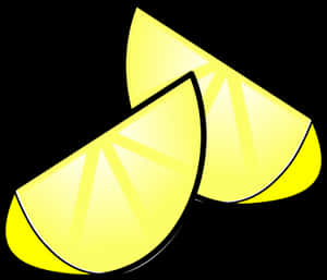 Lemon Slices Vector Illustration PNG image with transparent background
