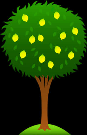 Cartoon Tree Clipart Pinterest - Lemon Tree Clip Art PNG image with transparent background