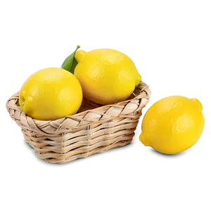 Lemons Basket Png Cry PNG Image