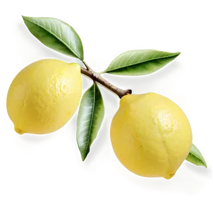 Lemons Branch Png Stv PNG Image