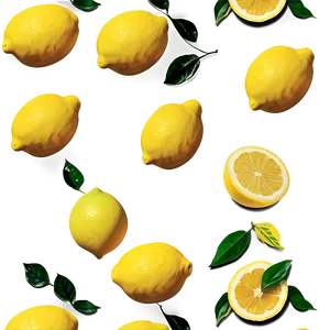 Lemons Pattern Png 96 PNG Image