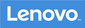 Lenovo Logo Blue Background PNG Image