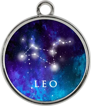Leo Constellation Pendant PNG Image